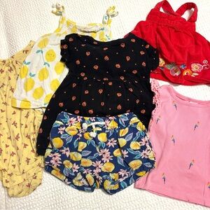 Girl Summer Outfit Bundle 12-18 mo GAP Old Navy Mixed Lot 6pcs